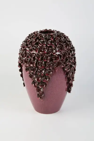 Vitale Light Seramik Boncuk Vazo 26*26*36.5 cm (AK.LA0012) - 1