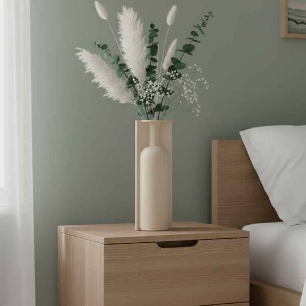 Vitale Lip Beyaz Vazo Büyük 13*10*36 cm (AK.JL0012) - 1