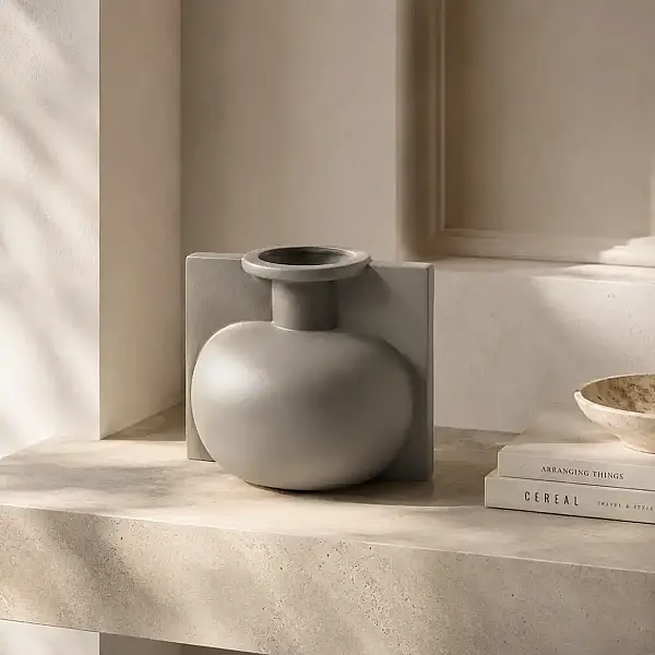 Vitale Lip Gri Vazo Küçük 20*17*18 cm (AK.JL0016) - 1