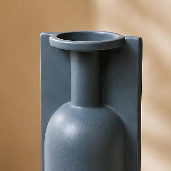Vitale Lip Koyu Gri Vazo Büyük 13*10*36 cm (AK.JL0011) - 3