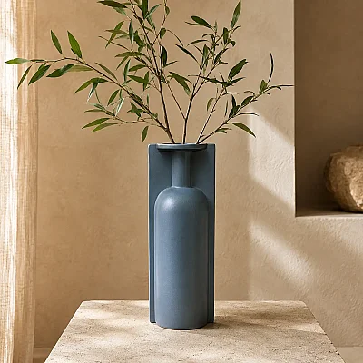 Vitale Lip Koyu Gri Vazo Büyük 13*10*36 cm (AK.JL0011) - Vitale (1)