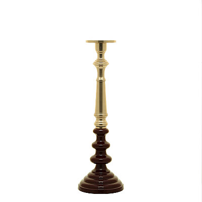 Vitale Mat Antik Pirinç Mumluk 17*17*57 cm (AK.IV0067) - Vitale (1)
