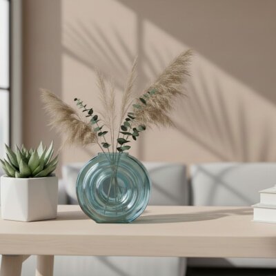 Vitale Mavi Çember Vazo 2 (AK.JK0048) - Vitale