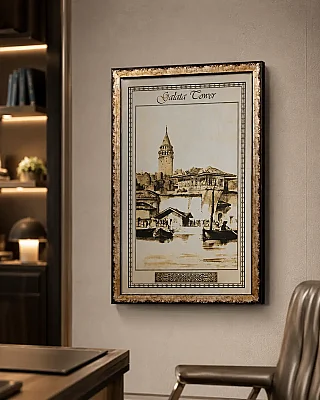 Vitale Metal Baskı Galata Duvar Dekoru (AK.GF0027) - 1