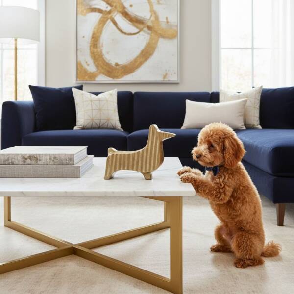 Vitale Metal Köpek Çizgili Obje 5*12*18 cm (AK.IU0527) - 1