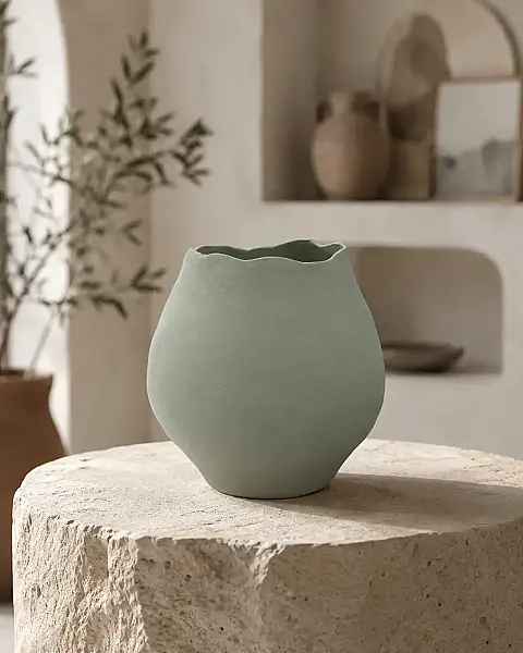 Vitale Metal Tombul Vazo 19*27*27 cm (AK.KA0039) - 1