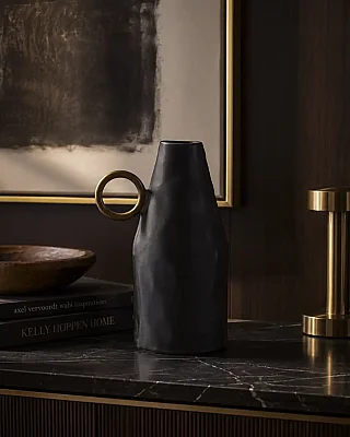 Vitale Metal Yüzüklü Vazo 15*22*32 cm (AK.KA0012) - 1