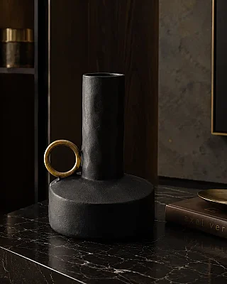 Vitale Metal Yüzüklü Vazo 23*24*31 cm (AK.KA0013) - Vitale