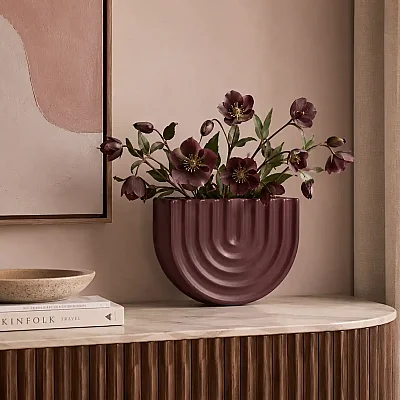 Vitale Oasis Bordo Vazo Orta 21*11*16 cm (AK.JL0006) - 1
