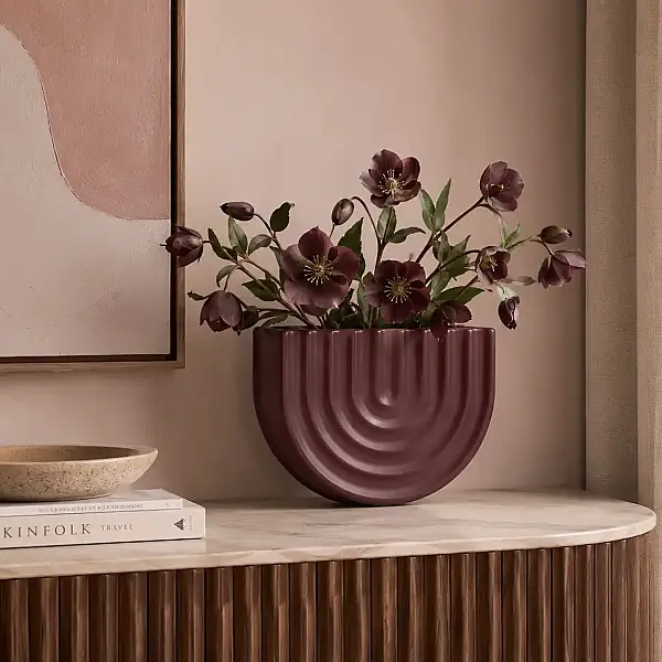 Vitale Oasis Bordo Vazo Orta 21*11*16 cm (AK.JL0006) - 1