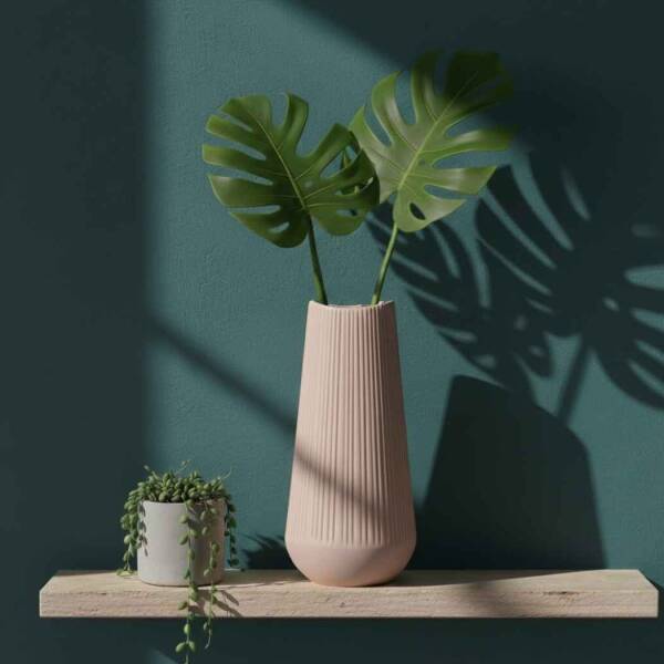 Vitale Moleanos Pembe Vazo Orta 12*12*25 Cm (AK.JL0063) - 1