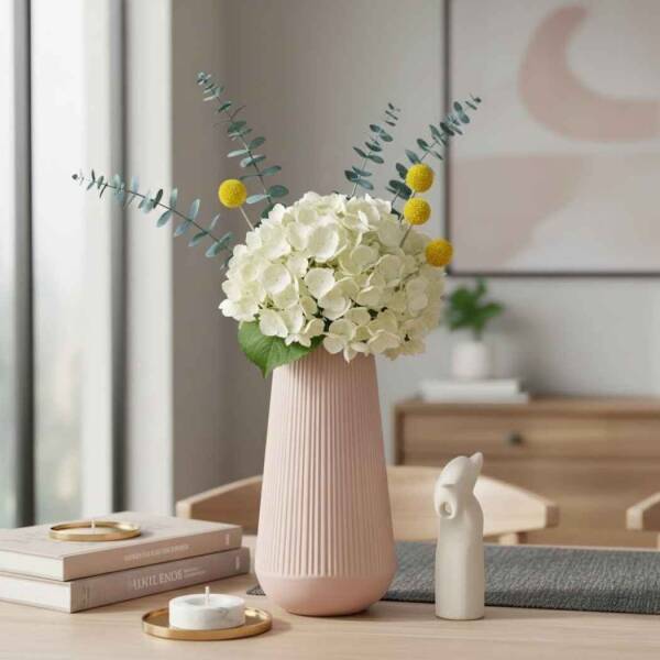 Vitale Moleanos Pembe Vazo Büyük 18*18*35 Cm (AK.JL0060) - 1