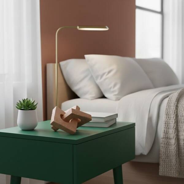 Vitale Polyester Taba Soyut Dekor 17.4*18.5*11.5 cm (AK.ID0142) - 1