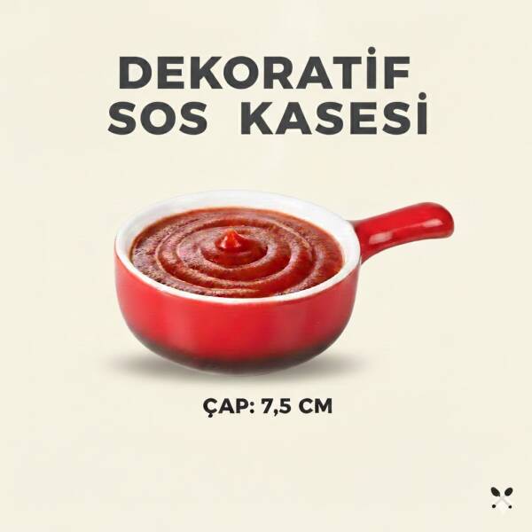 Vitale Porselen Kulplu Sos Kasesi (AK.JFQ51900530) - 2