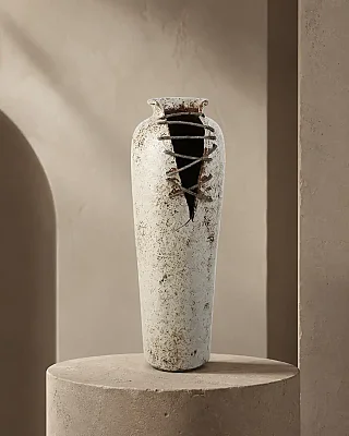Vitale Seramik Bağcık Vazo 21*22*79 cm(AK.LB0088) - 1