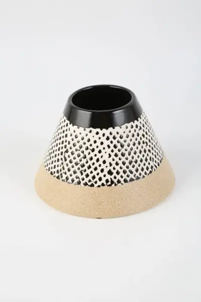 Vitale Seramik Bohem Vazo 18.5*18.5*12 cm(AK.LB0116) - 1