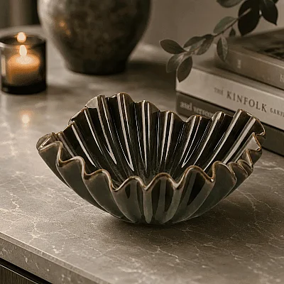 Vitale Seramik Pileli Meyvelik 26.8*26.8*11.7 cm(AK.LB0019) - 1