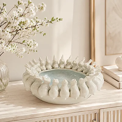 Vitale Seramik Tavşanlı Meyvelik (AK.KD0009) - 3