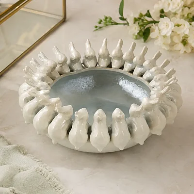 Vitale Seramik Tavşanlı Meyvelik (AK.KD0009) - 5