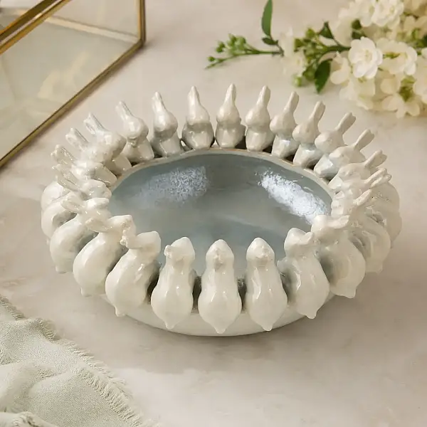 Vitale Seramik Tavşanlı Meyvelik (AK.KD0009) - 5