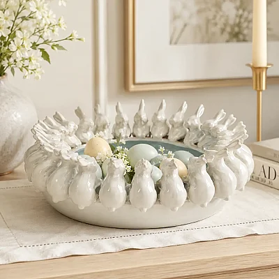 Vitale Seramik Tavşanlı Meyvelik (AK.KD0009) - 7