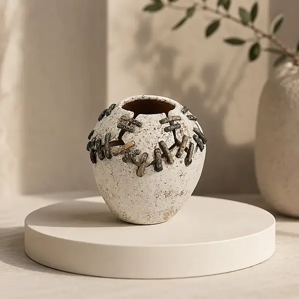 Vitale Seramik Yamalı Küp 24.3*24.3*26 cm(AK.LB0097) - 1