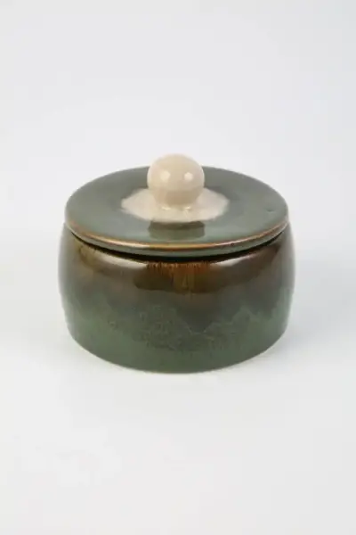 Vitale Seramik Yeşil Kutu 13.2*13.2*9.8 cm(AK.LB0016) - 1