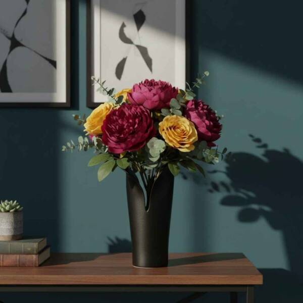 Vitale Siyah Vazo 26*26*29 (AK.JM00016) - 1