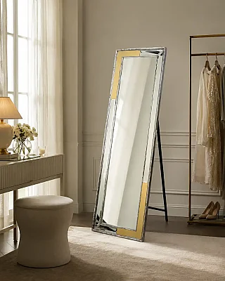 Vitale Tuğ Boy Aynası Gümüş 55*3*150 cm (AK.PCS-871G) - 1