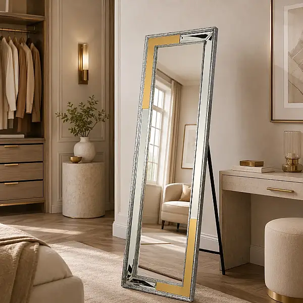 Vitale Tuğ Boy Aynası Gümüş 55*3*150 cm (AK.PCS-871G) - 5
