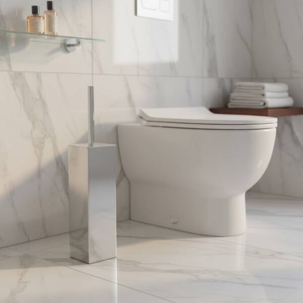 Vitale Kare Tuvalet Fırçalığı Krom Renk (KBW-822CR) - 1