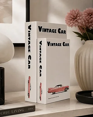 Vitale Vintage Car Kitap Kutu 33*22*7 cm (AK.JI0072) - Vitale (1)