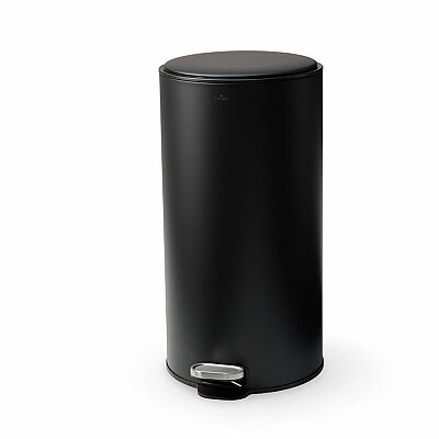 Vivarel Round Mat Siyah Çöp Kovası 30 L (VA 9207) - 3