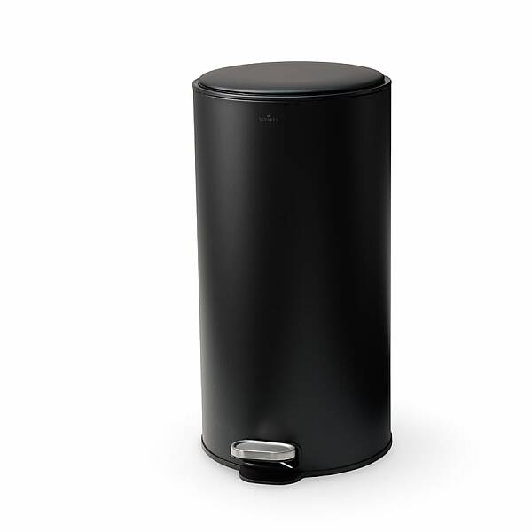 Vivarel Round Mat Siyah Çöp Kovası 30 L (VA 9207) - 3