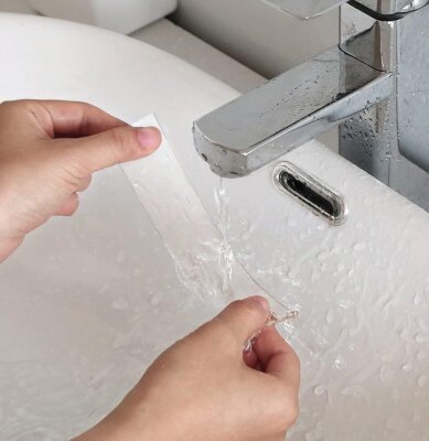 Vodaseal Çift Taraflı Montaj Bandı Şeffaf Yıkanabilir 1mt 19mm SB191 (78 0482) - 4