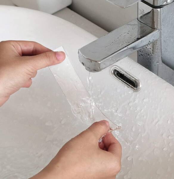 Vodaseal Çift Taraflı Montaj Bandı Şeffaf Yıkanabilir 1mt 19mm SB191 (78 0482) - 4