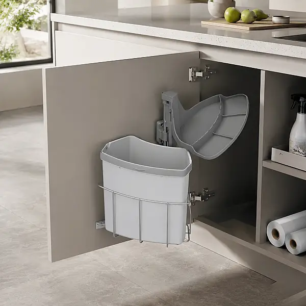 Vauth Sagel Envi Center 1 Kapağa Bağlı 18L Çöp Kovası 400mm (90003713) - 1