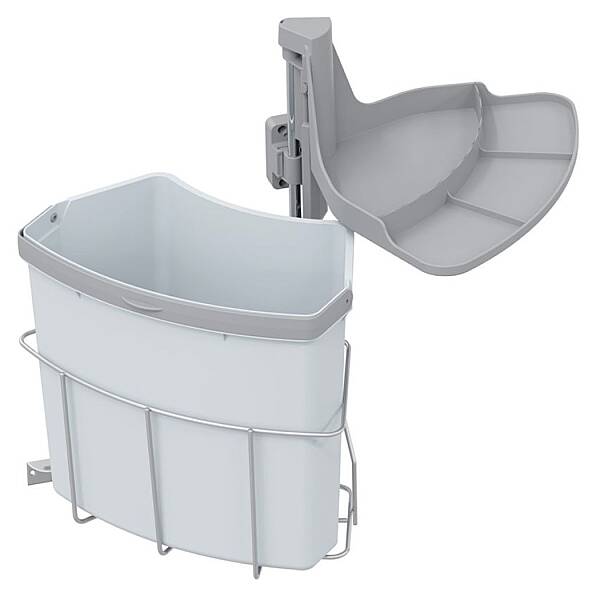 Vauth Sagel Envi Center 1 Kapağa Bağlı 18L Çöp Kovası 400mm (90003713) - 2
