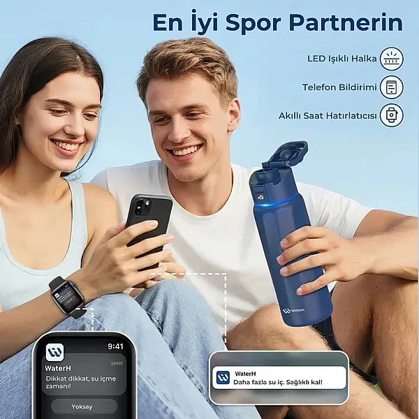 WaterH Akıllı Termos Mavi 710 ML (WTH710-MAVİ) - 10
