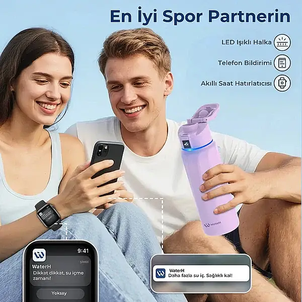 WaterH Akıllı Termos Mor 710 Ml (WTH710-MOR) - 6