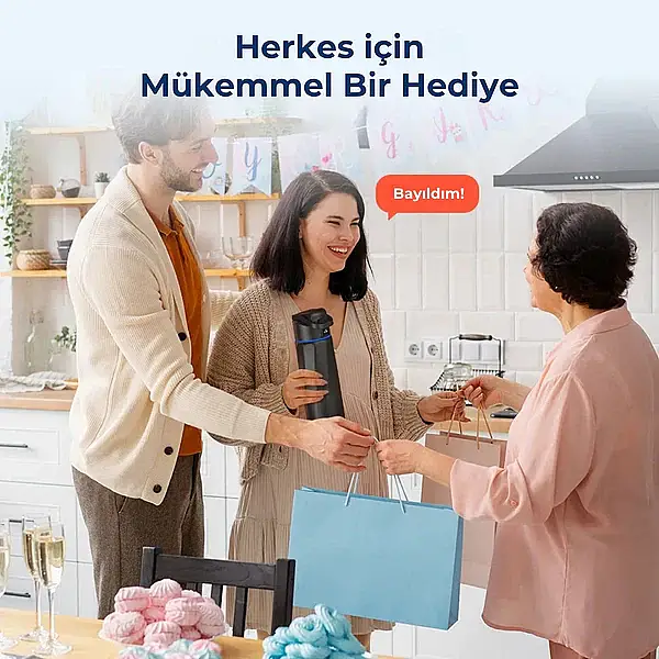 WaterH Akıllı Termos Siyah 710 Ml (WTH710-SİYAH) - 3