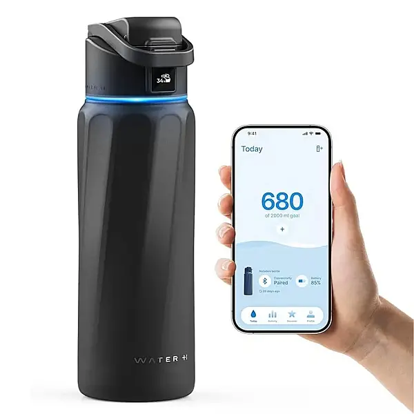 WaterH Akıllı Termos Siyah 710 Ml (WTH710-SİYAH) - 1
