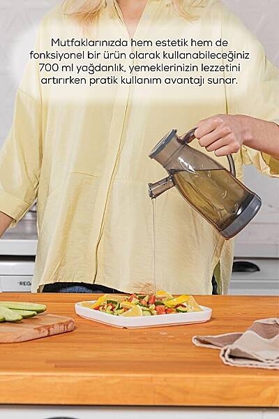 Yağlık Sirkelik Şeffaf Sosluk 700 Ml (AMZ23) - 2
