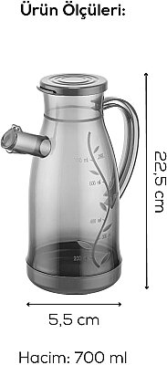 Yağlık Sirkelik Şeffaf Sosluk 700 Ml (AMZ23) - 5