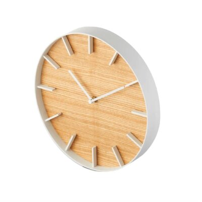 Yamazaki Ahşap/Beyaz Duvar Saati Çap: 26,5 cm (YM 4109) - Yamazaki (1)