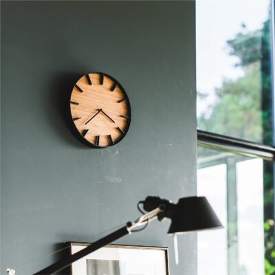 Yamazaki Ahşap/Siyah Duvar Saati Çap: 26,5 cm (YM 4108) - Yamazaki (1)