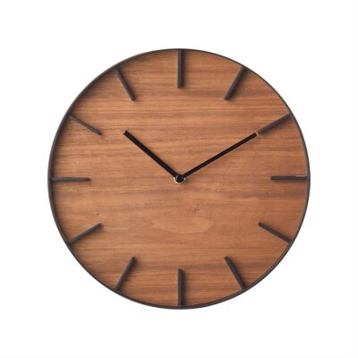 Yamazaki Ahşap/Siyah Duvar Saati Çap: 26,5 cm (YM 4108) - 5