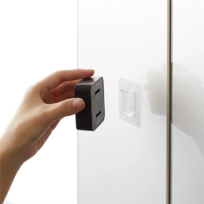 Yamazaki Tower Duvara Monte/Yapışkanlı Kancalı Havluluk Siyah (YM 5630) - 3