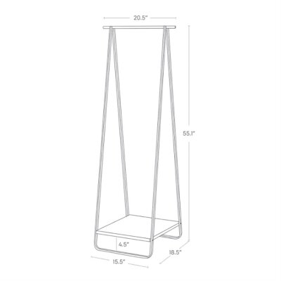 Yamazaki Tower Elbise Askısı Siyah (YM 2298) - 5