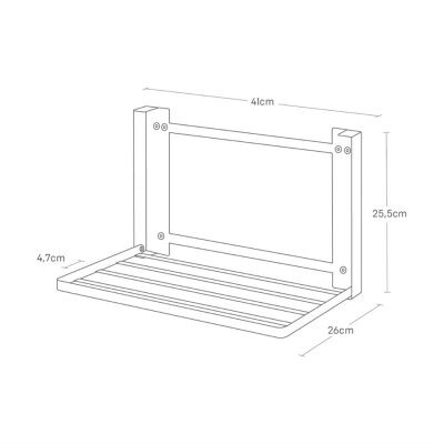 Yamazaki Tower Katlanabilir Depolama Rafı Beyaz Renk (YM 8142) - 5